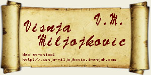 Višnja Miljojković vizit kartica